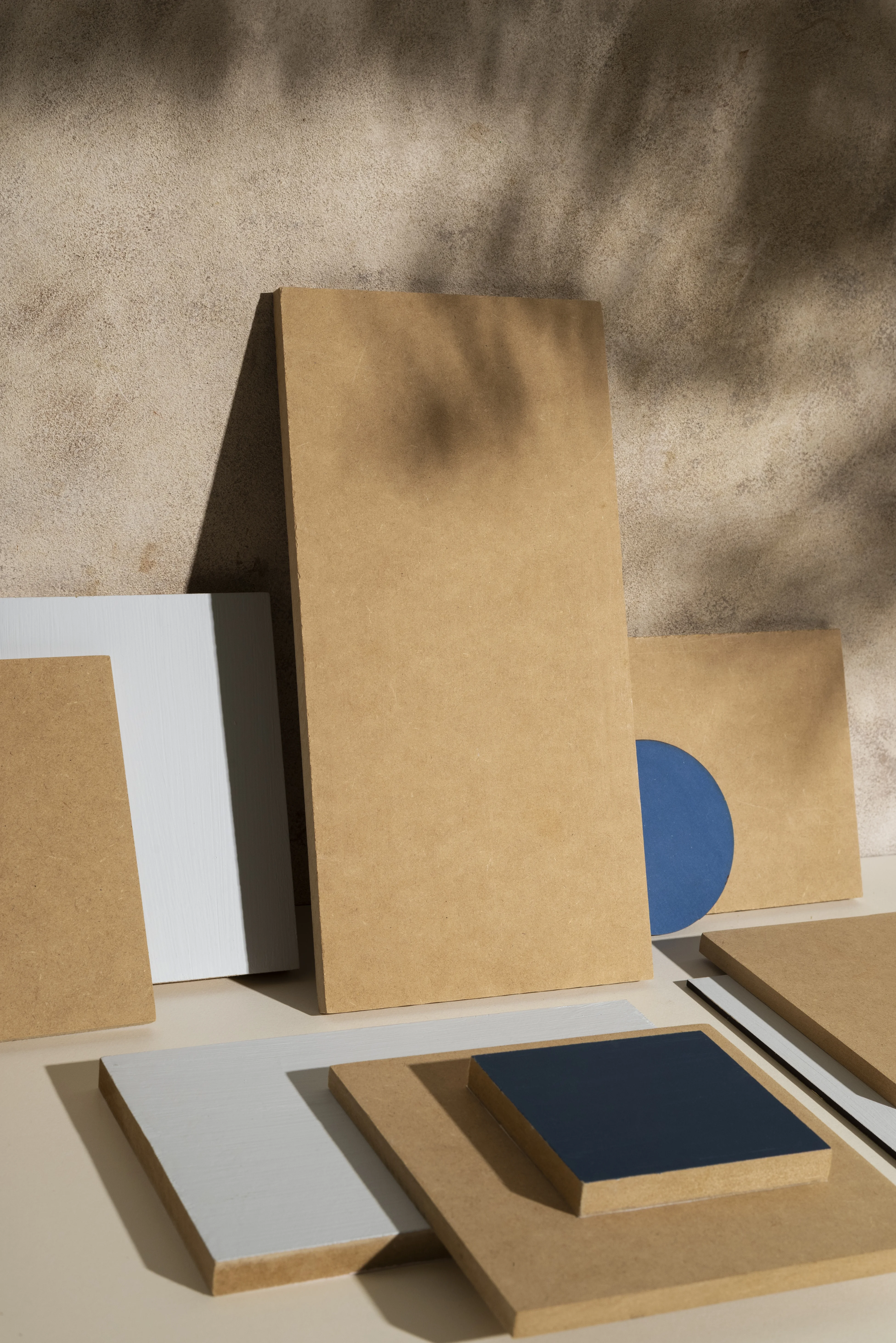 Stacked kraft board sheets