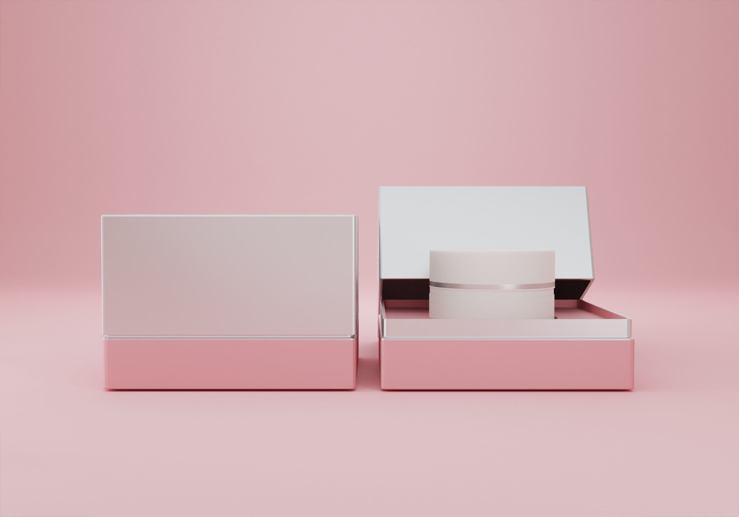 a white cream jar placed on a pink background 2026 03 17 01 33 43 utc