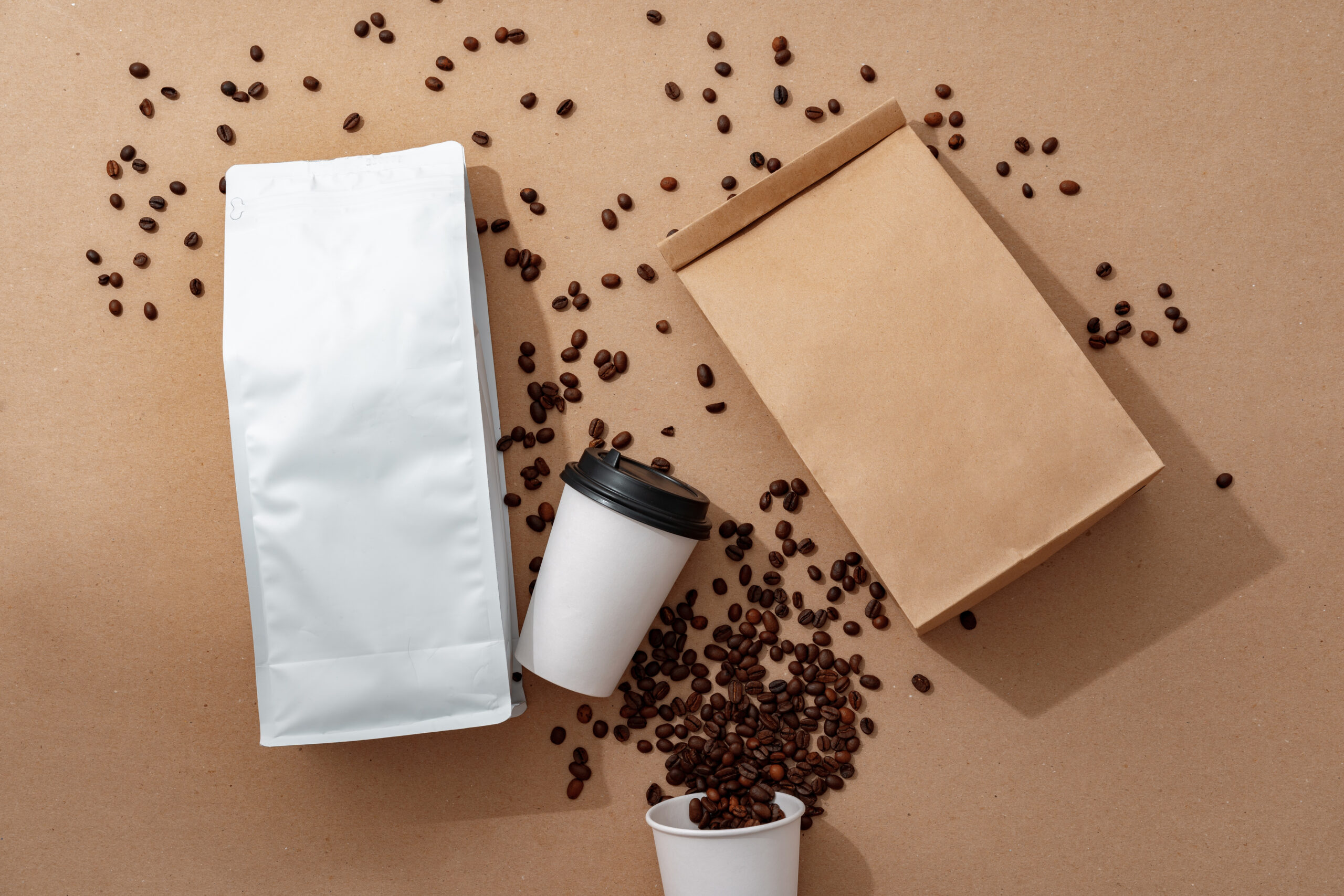 coffee identity branding mockup set top view flat 2026 01 08 22 39 34 utc