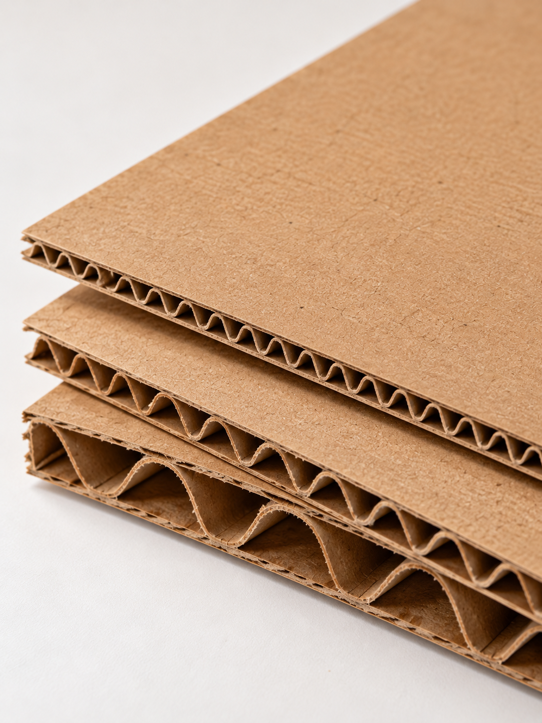 Corrugated board edge