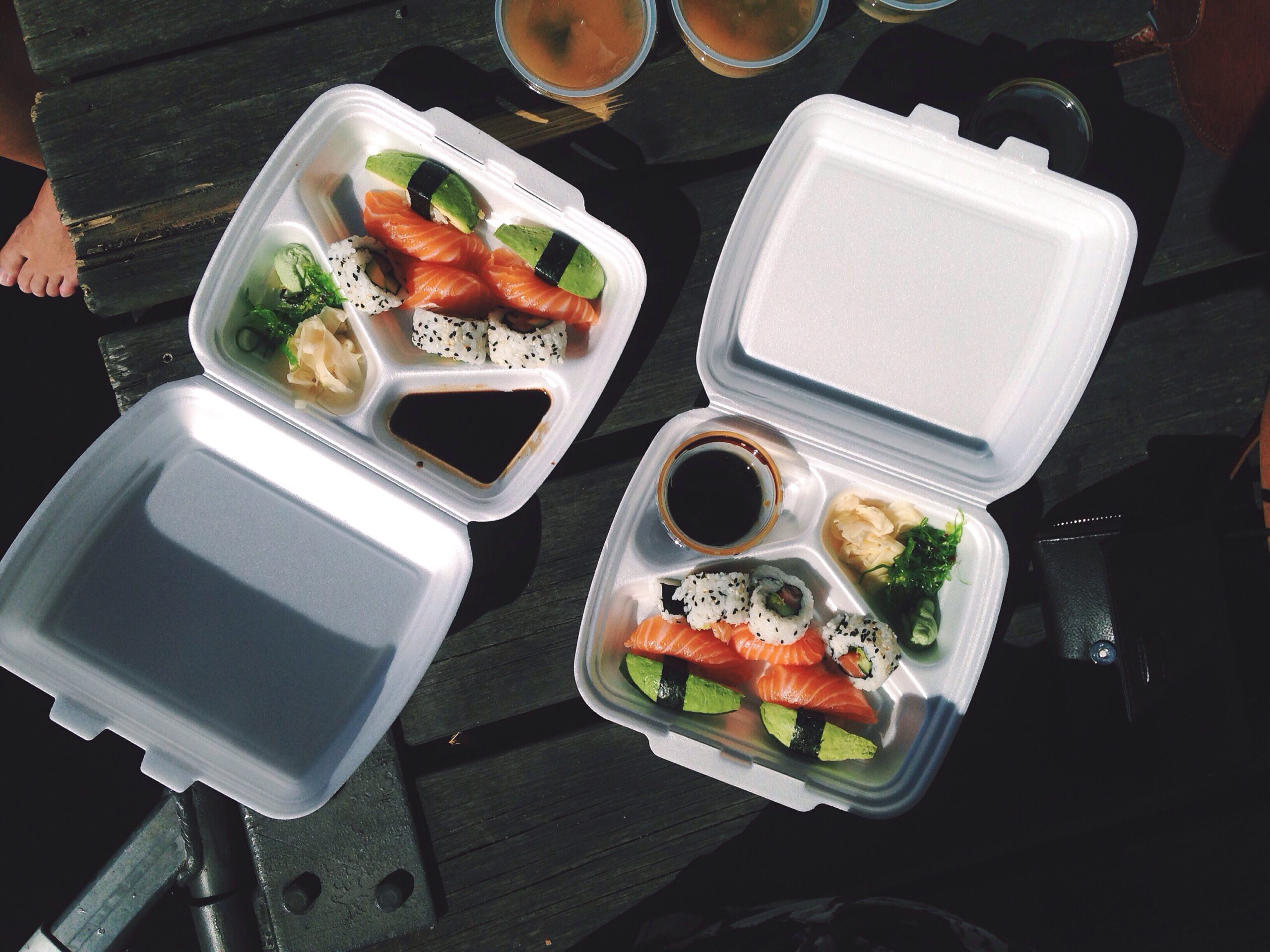 high angle view of takeaway sushi food box 2026 03 16 00 33 52 utc