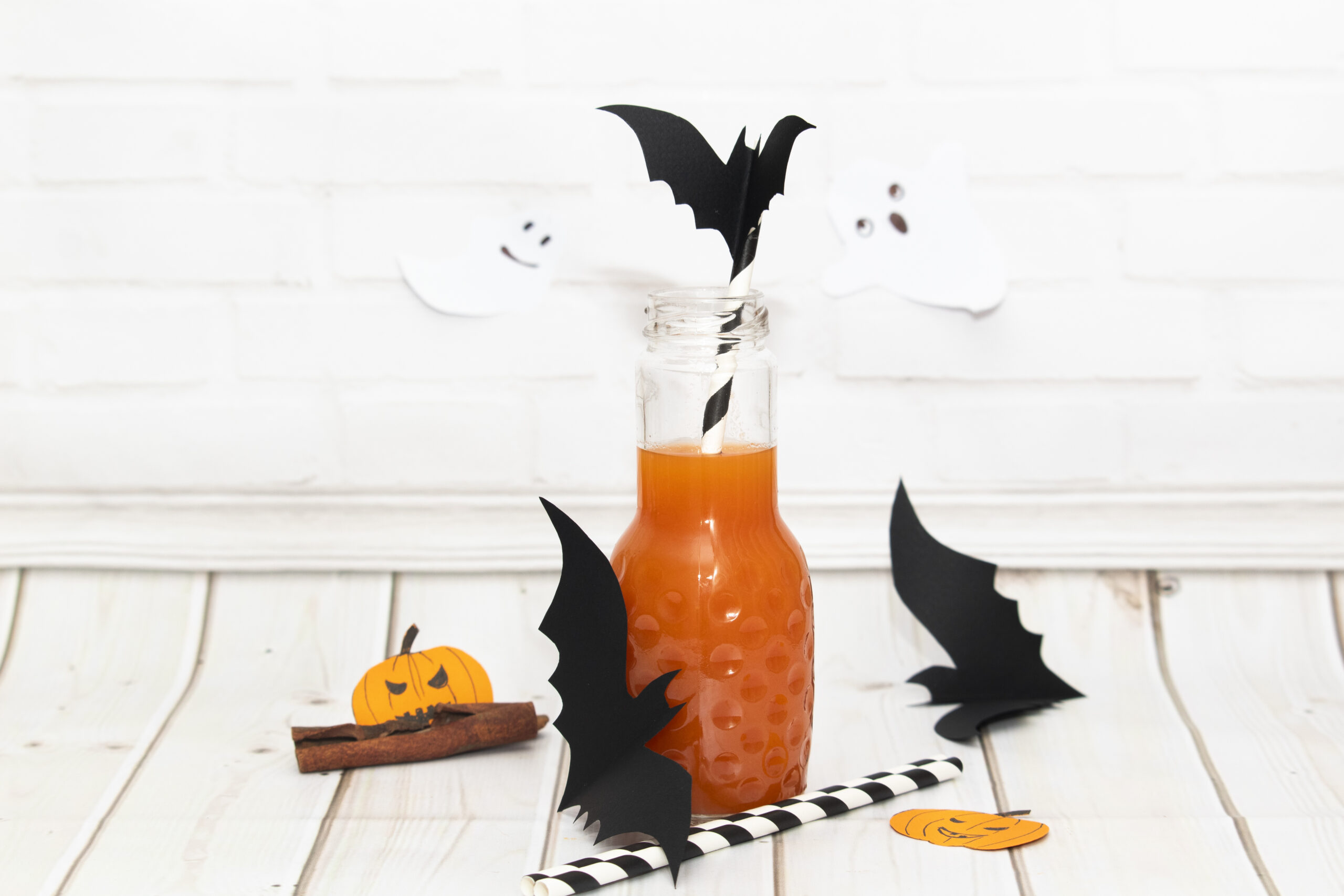 orange drink for halloween with bats and ghosts 2026 01 06 00 50 34 utc