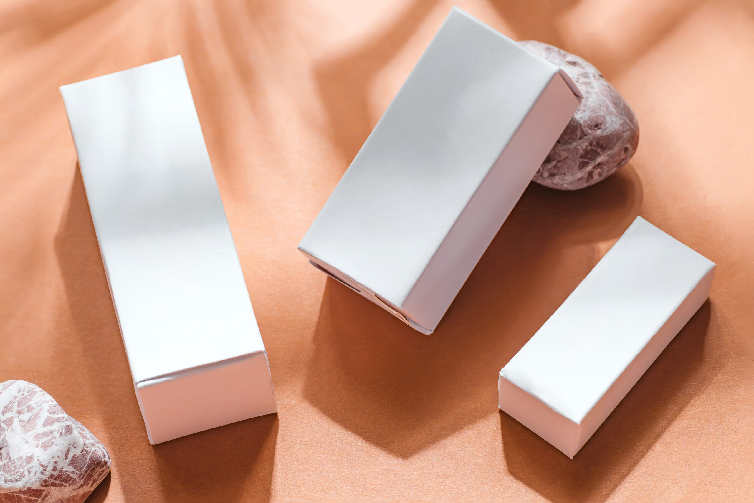 close up mockup cosmetics box on papaya background 2026 03 16 05 12 58 utc
