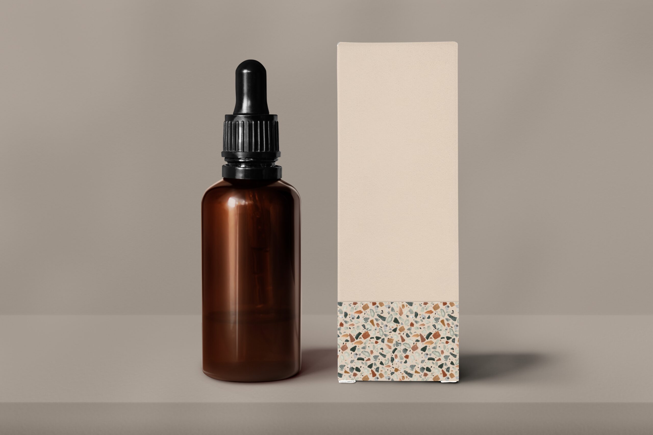 brown glass dropper bottle beige paper box beaut 2026 01 07 23 25 04 utc