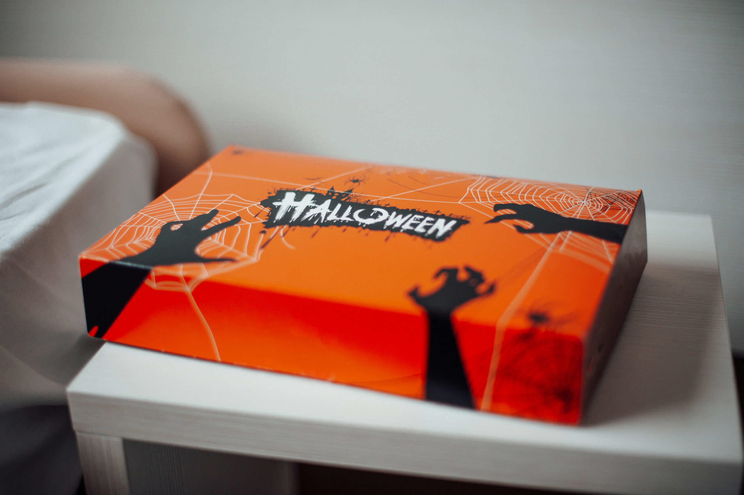 spooky halloween box on a white table 2026 03 11 00 57 13 utc