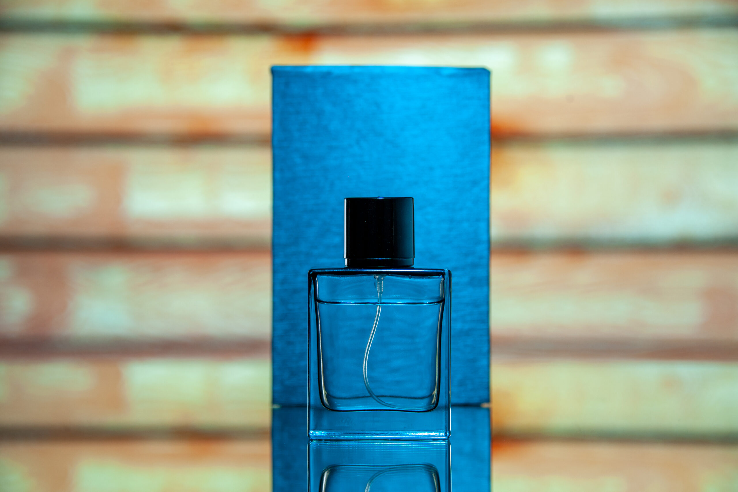 front view expensive perfume in flask on the light 2026 03 19 03 21 45 utc