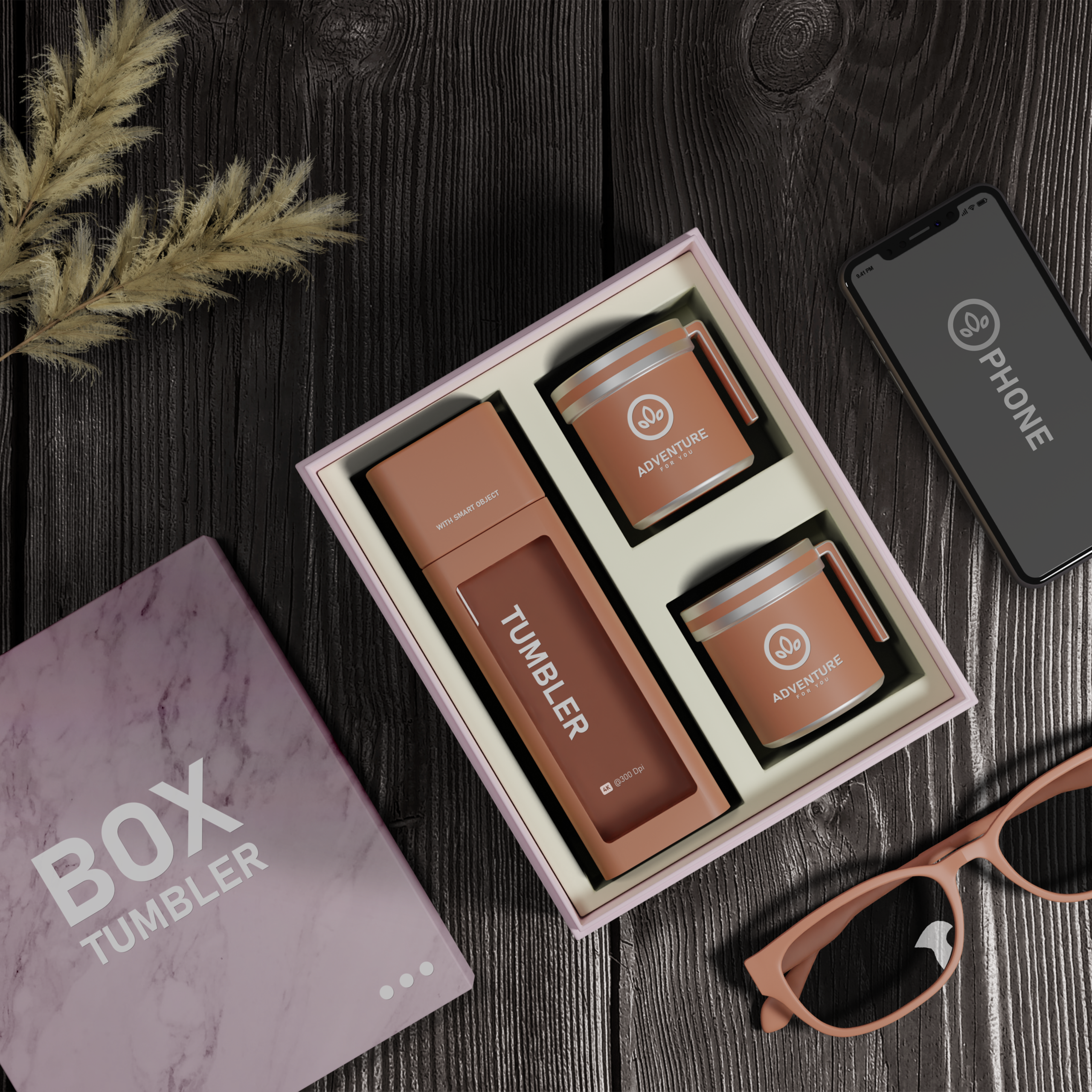 Mailer box with attached insert