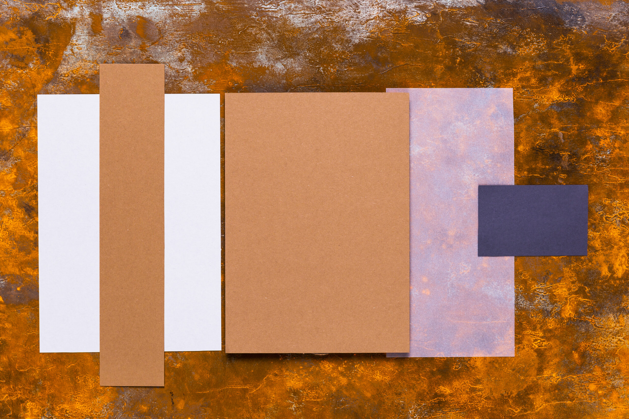Paperboard and SBS Paperboard displaying smooth white solid bleached sulfate and kraft paperboard swatches for CMYK custom printed box packaging.