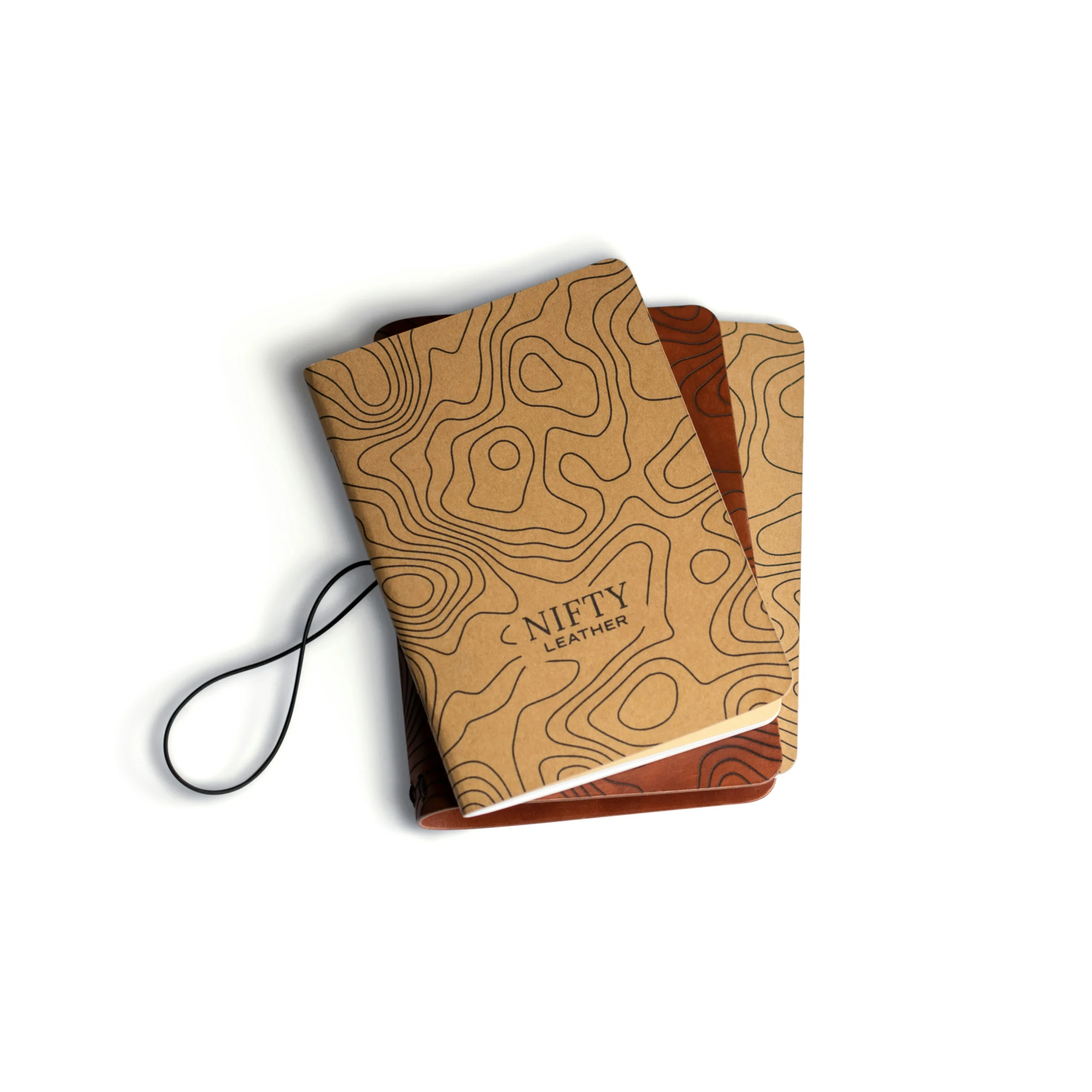 Custom rigid box with interior pockets and card slots for premium presentation.