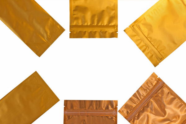 golden metalized side gusset pouch bag isolated on 2026 01 07 23 17 59 utc