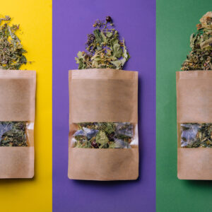 paper bags with scattered different dried tea 2026 01 09 06 39 16 utc