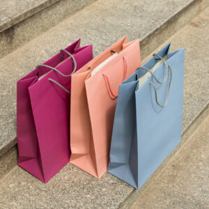 shopping bags on the street on the background of 2026 01 09 07 59 15 utc