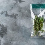 thyme in plastic bag set on gray background top 2026 01 11 08 46 25 utc