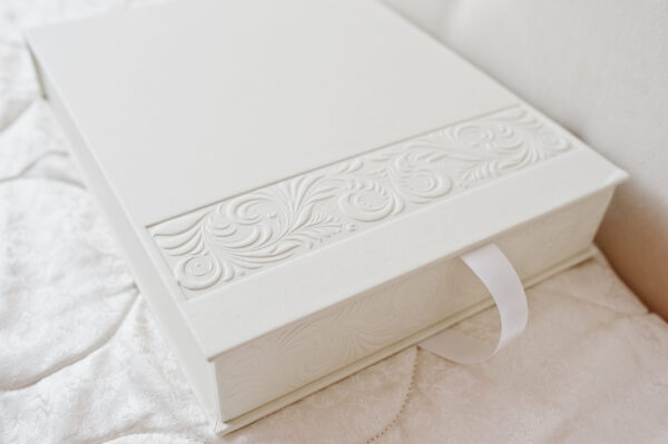 white classic photo album or photobook with decor 2026 01 08 00 02 18 utc