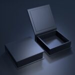 black blank cardboard box on a dark background 3d 2026 01 05 00 25 30 utc