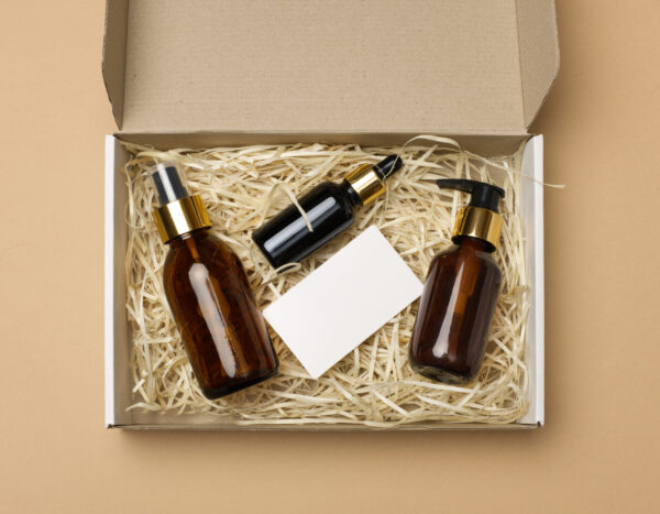 brown glass bottles for cosmetics and a white pape 2026 01 09 06 59 37 utc