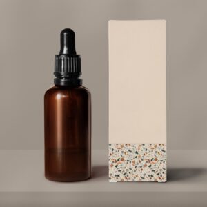 brown glass dropper bottle beige paper box beaut 2026 01 07 23 25 04 utc