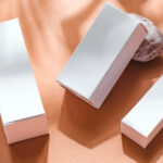 close up mockup cosmetics box on papaya background 2026 03 16 05 12 58 utc