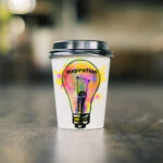 close up of take away coffee cup with creative lam 2026 01 11 08 40 59 utc