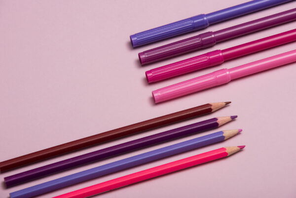 colourful pencils over a pink background 2026 03 17 08 25 17 utc