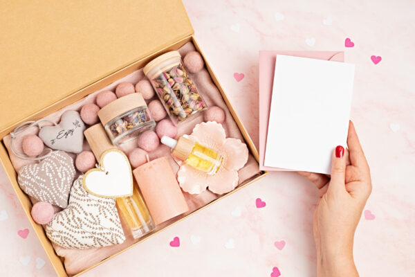 preparing care package seasonal gift box with tea 2026 01 08 05 48 17 utc