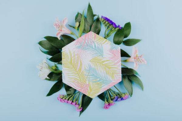 top view of a gift box with pink alstroemeria flow 2026 03 09 21 44 25 utc