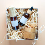 top view of a giftbox with beauty treatment bottle 2026 01 06 09 59 44 utc