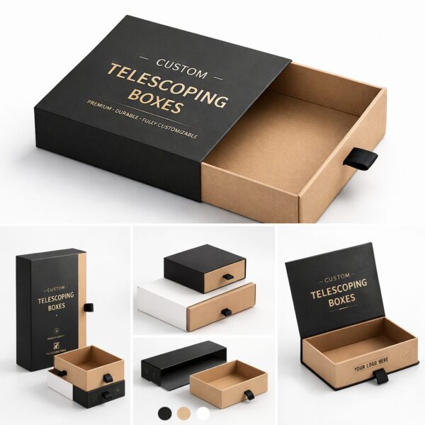 Customisable telescoping box collection