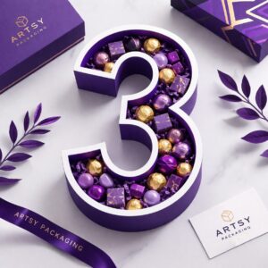 Luxury packaging with 3D number box