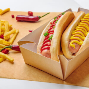 close up shot of spicy hot dogs with french fries 2026 01 06 00 29 32 utc