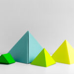 colorful geometric pyramids in various sizes displ 2026 03 26 10 35 32 utc