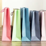 delivered colorful shopping bags standing near doo 2026 03 24 02 23 00 utc