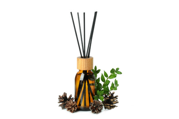 diffuser bottle leaves and cones isolated on whit 2026 03 24 21 58 57 utc