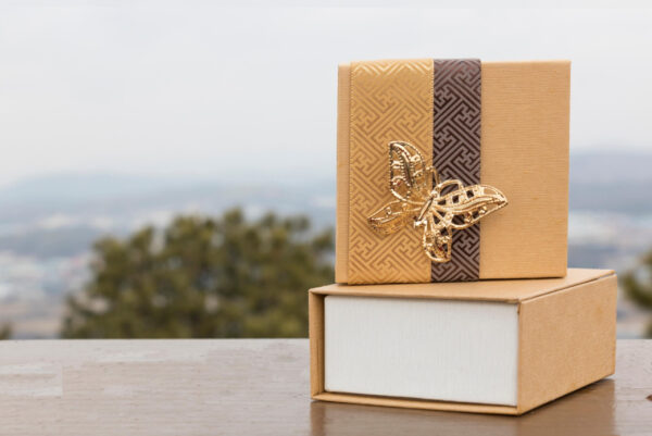 elegant gift boxes on a table with butterfly 2026 03 18 04 26 38 utc