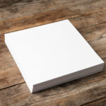 stack of blank paper sheets for brochure on wooden 2026 03 19 20 37 04 utc