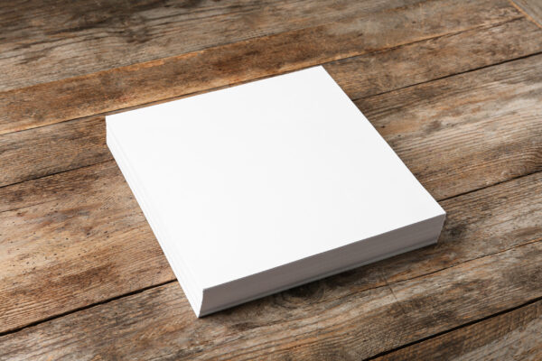 stack of blank paper sheets for brochure on wooden 2026 03 19 20 37 04 utc