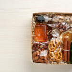 stylish gift set on white wooden table top view 2026 03 27 00 49 02 utc