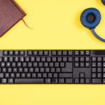 top view bussines man concept image on yellow desk 2026 03 19 01 55 13 utc