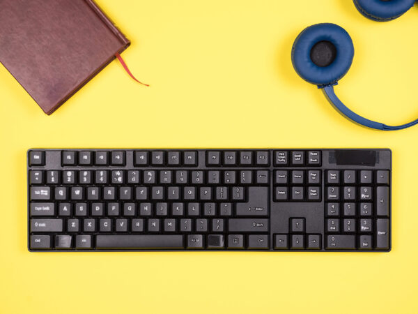 top view bussines man concept image on yellow desk 2026 03 19 01 55 13 utc