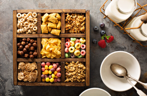 variety of cold cereals in a wooden box overhead 2026 01 08 23 41 06 utc