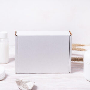 assortment of white cosmetic containers on wooden 2026 03 24 07 45 53 utc