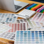 close up of color swatches on desk in professional 2026 03 24 07 50 46 utc