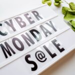 cyber monday sale sign with green leaves 2026 03 11 02 11 59 utc