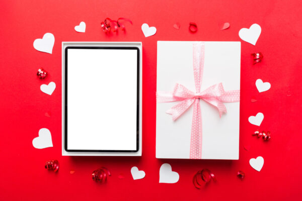 gift box of open tablet for the holidays with a bo 2026 03 27 00 53 26 utc
