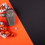 halloween candy with black background and coffin c 2026 01 09 00 11 00 utc