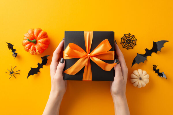 halloween holiday gift with orange ribbon and deco 2026 03 17 04 24 51 utc