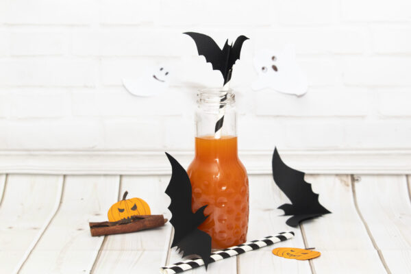 orange drink for halloween with bats and ghosts 2026 01 06 00 50 34 utc