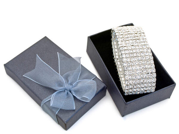 sparkling bracelet in gift box on white surface 2026 03 26 08 00 34 utc