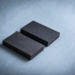 stacks of dark business cards on gray background 2026 03 20 04 46 30 utc