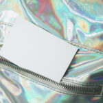 abstract holographic pattern with business card in 2026 03 09 22 09 52 utc